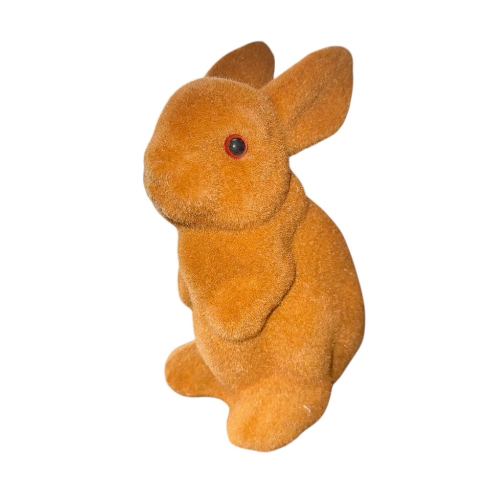 Flocked Bunny Rabbit Easter Rabbit Easter Decor 8” Flocked Bunny Table Decor